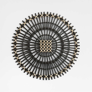 Nouveau design de dessous-de-plat rond en rotin pour table à manger, accessoires de décoration de table, fabriqué au Vietnam - Product Image 1