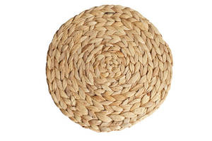 Posavasos Redondo Tejido de Jacinto de Agua Natural, Estilo Bohemio, 1 cm de Grosor, Antideslizante, Ecológico y Duradero - Product Image 5