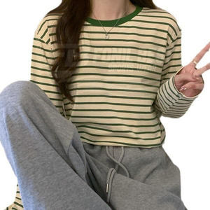 Chemises décontractées pour femmes, coupe ample, col rond, manches courtes, tissées, écologiques, respirantes, séchage rapide, en polyester, OEM - Product Image 5