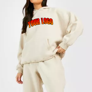 ผลิตชุดวอร์มคุณภาพสูง ชุดออกกำลังกายแบบสั่งตัดตามขนาด ชุดวอร์มโอเวอร์ไซส์สำหรับผู้หญิง - Product Image 6