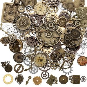 Clock <b>Face</b> Charm Pendant 100 Gram Multi Style Clocks and Watches Dial <b>Face</b> Movement Charms Gears Steampunk Pendant Craft Supplie - Product Image 2