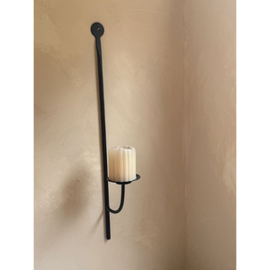 Scroll Iron <b>Metal</b> Wall Mounted <b>Candle</b> <b>Holder</b> <b>Black</b> Finished Perfect For Home Event Bedroom Holiday Lighting Decoration - Product Image 4