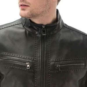 Veste en cuir de haute qualité pour hommes, style tendance, nouvelle mode, qualité supérieure, personnalisable. - Product Image 5