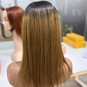 Hot Selling Human Hair <b>Wigs</b> Glueless Vietnamese Hair Natural Color Straight <b>Wig</b> for <b>Black</b> Women Raw HD Frontal Lace <b>Wig</b> - Product Image 5