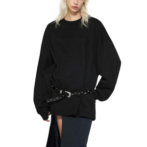 เสื้อสเวตเชิ้ตแขนยาวผ้าคอตตอนหนา 380GSM คุณภาพพรีเมียม แบบสองชั้น รับสั่งทำพิมพ์โลโก้ - Product Image 2