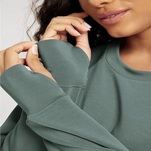 Sudadera con capucha corta personalizada para mujer, sudaderas y sudaderas con capucha informales para mujer, sudadera con capucha oversize con cremallera para mujer - Product Image 5