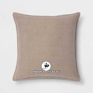 Modern Double Sided 100% Linen Solid Natural Decoration <b>Throw</b> Pillow Sham Cushion Case Soft Pillow Cover From <b>Indian</b> Supplier - Product Image 2