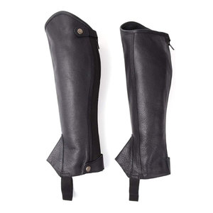 Custom Genuine Leather Half Chaps High Density Equestrian Riding Gaiters Durable Unisex <b>Boot</b> <b>Cover</b> Chaps LHC-0049 - Product Image 6