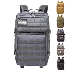 Sac à dos tactique 45L, sac à dos extérieur imperméable en nylon 600D MOLLE pour la randonnée, les voyages, l'escalade, la chasse et la gym - Product Image 1