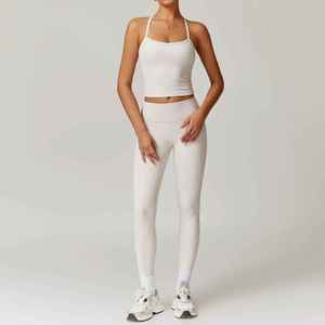 Top Trending High Design Best Quality <b>Women</b> Yoga Sets High Style Wear Easy To Wear New Arrival Washable Wear <b>Women</b> Yoga Sets - Product Image 2