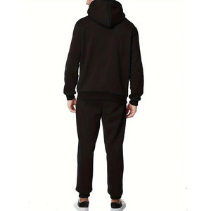 Conjunto Deportivo para Hombre, Estilo Acid Wash, con Bordado Personalizado, Pantalones con Parches Desgastados, Sudadera con Capucha XL, Felpa, Ropa Urbana con Logotipo, Invierno, 100% Felpa - Product Image 1