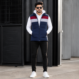 Custom <b>men</b> puffer <b>vest</b> with insulated padding comfortable lining durable outer shell sleeveless design and stylish fit - Product Image 3
