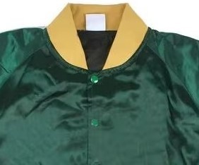 Men's Style Collage Wear Good Quality Plain Satin <b>Jacket</b>/Customized Blank Varsity <b>Jacket</b>/Wholesale Cheap Satin <b>Jackets</b> - Product Image 3