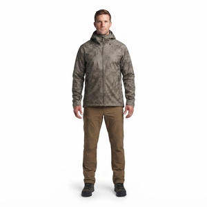 Chaqueta Impermeable de Caza de 3 Capas para Hombre, Diseño A-TACS Camo, Ropa Exterior Táctica, Chaqueta Impermeable Personalizada - Product Image 1