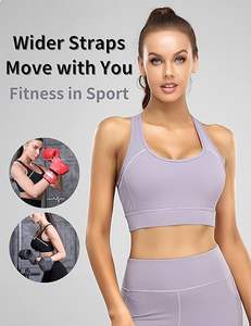 Soutien-gorge de compression personnalisé pour femme, vêtement de sport et de yoga en tissu Spandex, haut anti-transparence, moderne, confortable et de haute qualité - Product Image 5