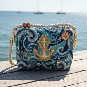 Bolso de Mano Tropical con Cuentas y Bordado de Limón, Forma Personalizada, Colores Mixtos, Producto Promocional Informal, Impresión Serigráfica - Product Image 5