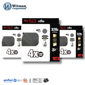 Disque de ponçage en maille de carbure de silicium 125 mm 320G, auto-agrippant, sans poussière, pour le polissage des surfaces, lot de 5 - Product Image 1