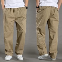 Pantalones Casuales de Hombre, Diseño de Invierno, Ligeros, Lavado Medio Claro, Antiarrugas, Poliéster/Algodón, Cierre con Cordón, Tendencia Actual