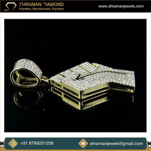 Excellent Unisex 10K <b>Solid</b> Yellow <b>Gold</b> Custom Hiphop Fist <b>Pendant</b> VVS Moissanite Diamond Iced Out Jewelry Gift Idea - Product Image 5