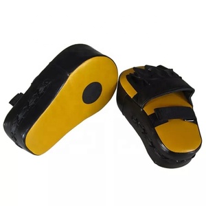 Bouclier de coup de pied en cuir haut de gamme pour enfants poitrine incurvée horizontale main saisir côté coup de pied cible boxe Muay équipement d'entraînement - Product Image 4