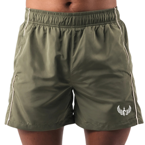 Shorts de bain pour hommes, bleu clair uni, à séchage rapide, écologiques, avec cordon de serrage, pour le surf, la natation, la plage, les sports nautiques - Product Image 1