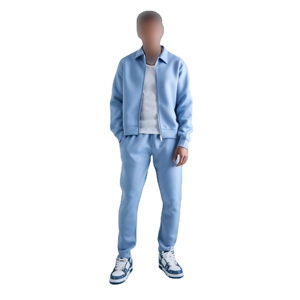 Chándal de invierno térmico moderno para tallas grandes transpirable Athleisure Fleece Activewear entrenamiento de ajuste relajado cómodo - Product Image 3