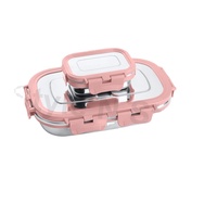 Boîte à lunch pour enfants en acier inoxydable Boîte à lunch de luxe de tous les jours Écologique Durable Utilisation pratique pour préserver la fraîcheur