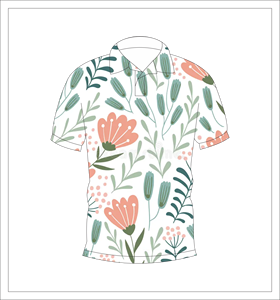 เสื้อโปโลพิมพ์ลายดอกไม้สำหรับบุรุษ เสื้อเชิ้ตแฟชั่นฤดูร้อนแขนสั้นลำลอง - Product Image 4