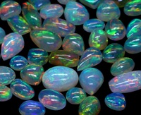 Opale naturelle multicolore, formes variées, 6x8mm, gemmes calibrées en vrac avec jeu de couleurs pour la fabrication de bijoux