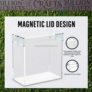 Estuche Protector Magnético Transparente de Acrílico Moderno Multifuncional para ETB, Caja de Exhibición para Elite Trainer Box y Booster Box con Tapa Magnética - Product Image 1
