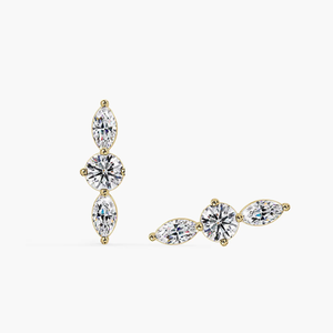 Pendientes de Diamantes de Laboratorio IGI Betterstar, Corte Pera Vintage, Oro, Joyería Personalizada para Mujer, para Bodas, Aniversarios, Fiestas, Venta al Por Mayor - Product Image 2
