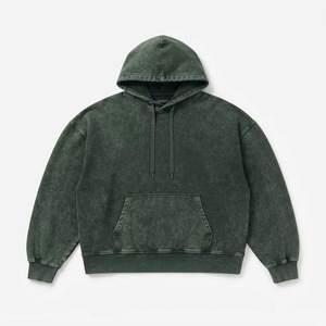 <b>Men's</b> Oversized Washed <b>Pink</b> Hoodie Casual Pullover <b>Sweatshirt</b> with Front Pocket - Product Image 1