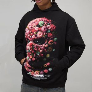 <b>Custom</b> Men's Screen Printing Sweatshirt Breathable Eco-Friendly Premium Soft Cotton Fleece Casual Men's Pullover Hoodie OEM - Product Image 1
