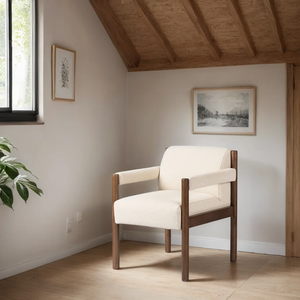 Chaise de salle à manger en bois massif, chaise en bois artisanale élégante, confort ergonomique, durable, écologique, design moderne pour hôtels, centres commerciaux - Product Image 3