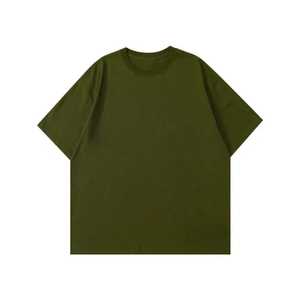 T-shirt Homme Oversize Violet Uni à Manches Courtes Col Rond Tricoté Coupe Décontractée Longueur Standard Teint Uni - Product Image 5