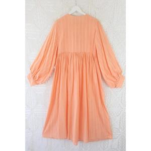<b>Boho</b> Orange Maxi <b>Dress</b> For Women Loose <b>Long</b> Sleeve Cotton Sundress Vintage Hippie Festival Caftan - Product Image 4