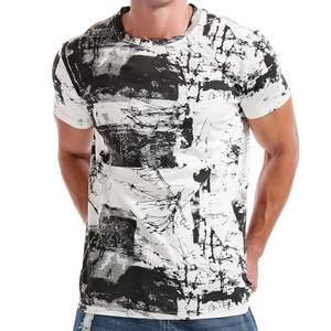 T-shirt de sport élégant pour homme, respirant, séchage rapide, léger, vêtements de sport décontractés, 100% coton, coupe classique - Product Image 2
