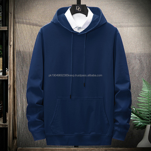 Sudaderas con capucha de algodón pesado de alta calidad para hombres, fabricantes, Sudadera de cuello redondo en blanco, sudadera para mujer - Product Image 2