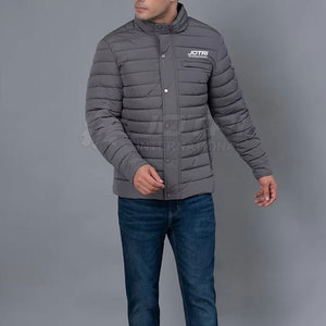 Stylish Winter Puffer Jacket for <b>Men</b> Warm Wear Zipper Front Logo Eco-Friendly Comfortable Design for Cold Weather Street Fashion - Product Image 2