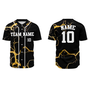 Camiseta de Béisbol Sublimada Personalizada de Alta Calidad, Manga Corta, Tela Ligera y Suave, Transpirable, de Secado Rápido, Unisex para Adultos - Product Image 6