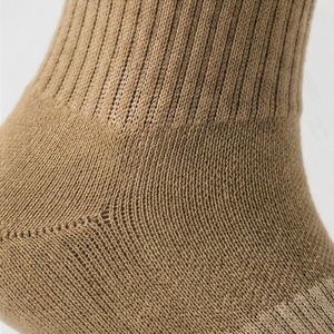 Crew <b>Socks</b> Solid Color Cotton Bamboo Fiber Breathable Daily Wear Adult Spring Season Knitted Regular Style - Product Image 4