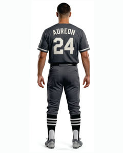 Ensemble uniforme de baseball personnalisé pour hommes, maillot en mesh, tenue d'équipe à manches courtes avec pantalon - Product Image 4