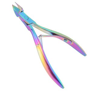 Coupe-ongles en acier inoxydable, pince à cuticules, coupe-peaux mortes, coupe-ongles pour les orteils et les doigts avec double ressort, pour le nail art - Product Image 3