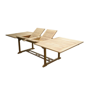 Mesa rectangular plegable en oferta, hecha de madera de teca duradera para uso en exteriores, estilo moderno y sencillo que es resistente. - Product Image 5