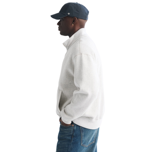 Custom <b>Men</b> <b>White</b> Full Zip <b>Sweatshirt</b> Jacket Prime Streetwear Track Top OEM Private Label Apparel Manufacturer Wholesale Supplier - Product Image 3