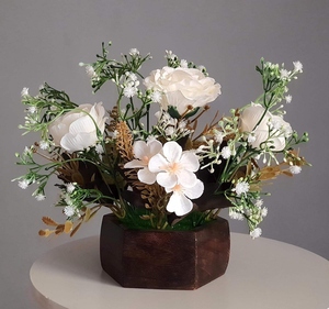 Premium Wooden <b>Flower</b> Pot Decorative Planter <b>Box</b> for Home Office Balcony Garden Rustic Wooden Plant Holder Customized Size - Product Image 4