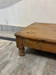 โต๊ะไม้ทำมือสไตล์ราชสถานอินเดียแบบดั้งเดิม  พร้อมเก้าอี้เด็กสำหรับตกแต่งบ้าน - Product Image 5