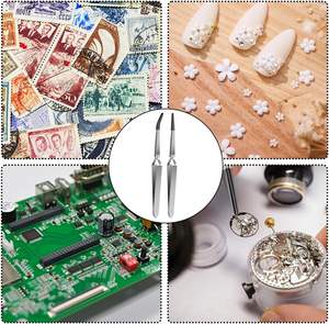 UBI 2 Pinzas de Soldadura con Bloqueo Cruzado de 12.9cm, Duraderas, de Precisión, con Punta Recta y Plana, Multiusos, para Manicura, Uso Comercial y Doméstico - Product Image 3