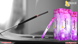 Bâtonnets d'encens parfumés de 8 pouces Boîte plate colorée en vrac Paquet de 10 bâtonnets pour chambre à coucher Diwali Ramadan Atmosphère Bars de Pâques - Product Image 5