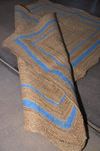 Modern Geometric Jute Area <b>Rug</b> <b>Natural</b> Boho Farmhouse Living Room Carpet Rustic Eco Friendly Floor <b>Rug</b> Home Decor - Product Image 6
